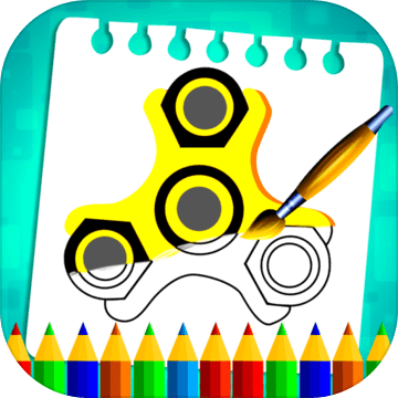 Fidget Spinner Coloring Book Pages